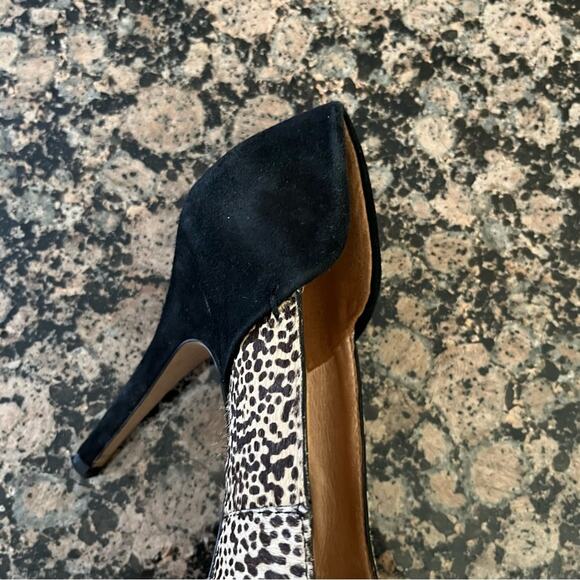 Madewell The Maddie Speckled Calf Hair Heels - Picture 2 of 11